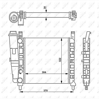NRF NRF54679 Engine Radiator