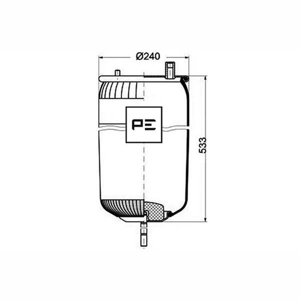 PETERS 084.120-71 Air Suspension Bellow