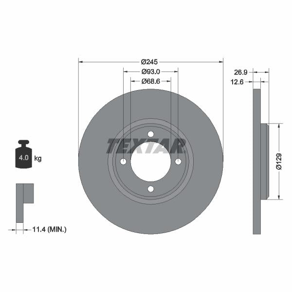 AUTOFREN SEINSA D7-261C Brake Caliper Guide Sleeve Kit