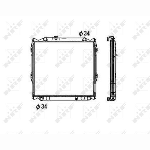 NRF NRF53708 Engine Radiator
