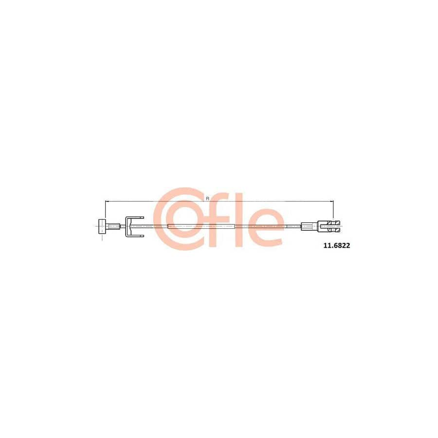 Cofle 92.11.6822 Hand Brake Cable for Opel Vivaro