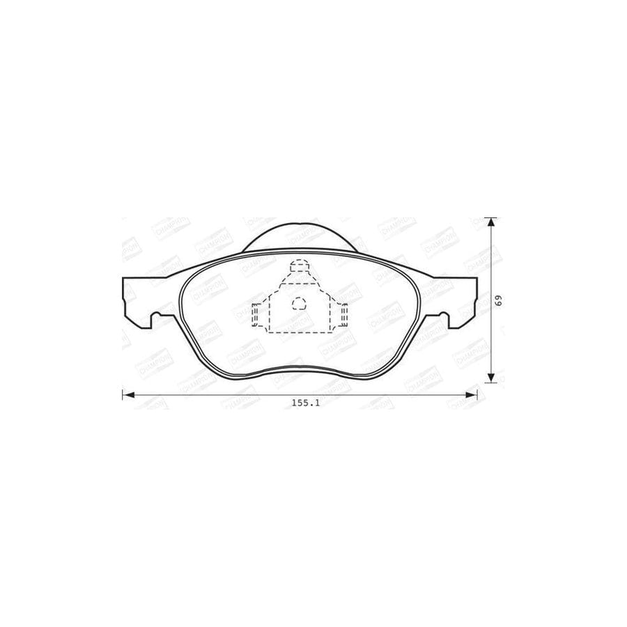Champion 573017Ch Brake Pad Set