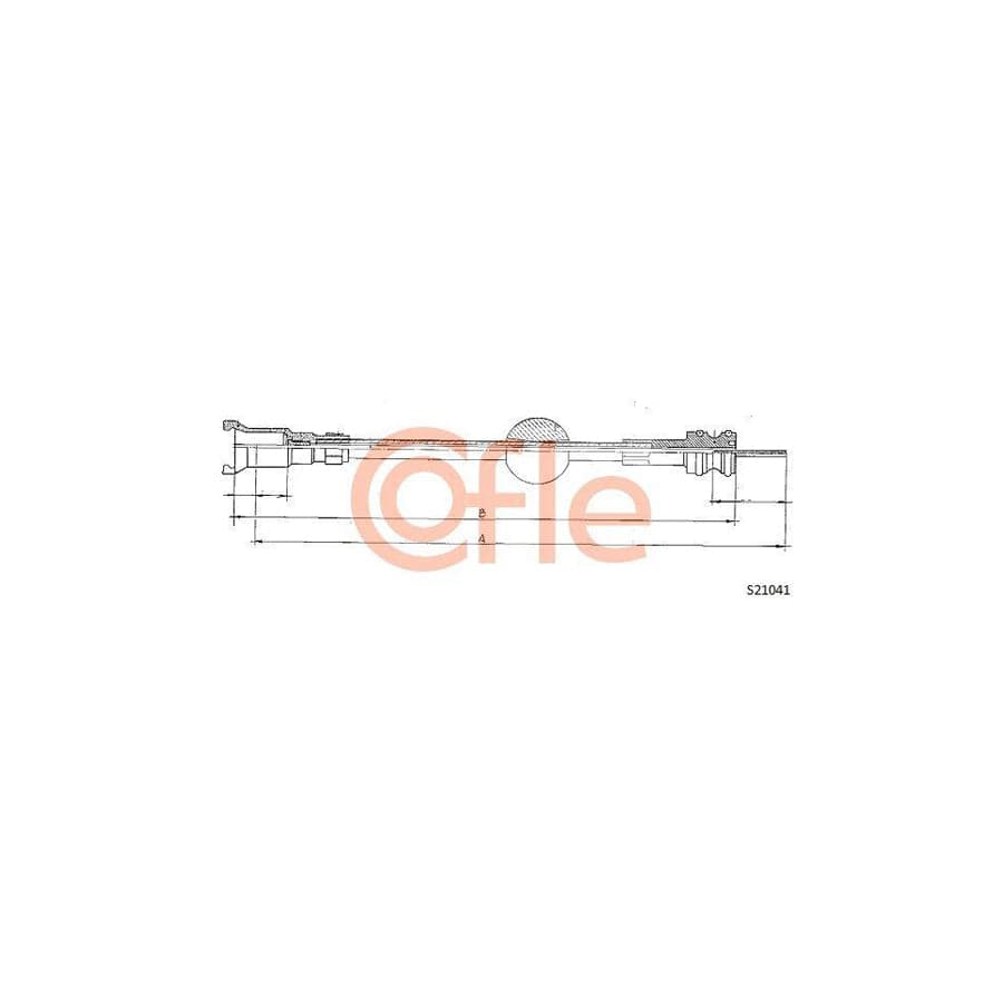 Cofle S21041 Speedometer Cable for Peugeot 405