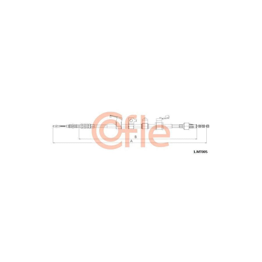 Cofle Bh.Me051 Brake Hose Suitable for Mercedes-Benz S-Class