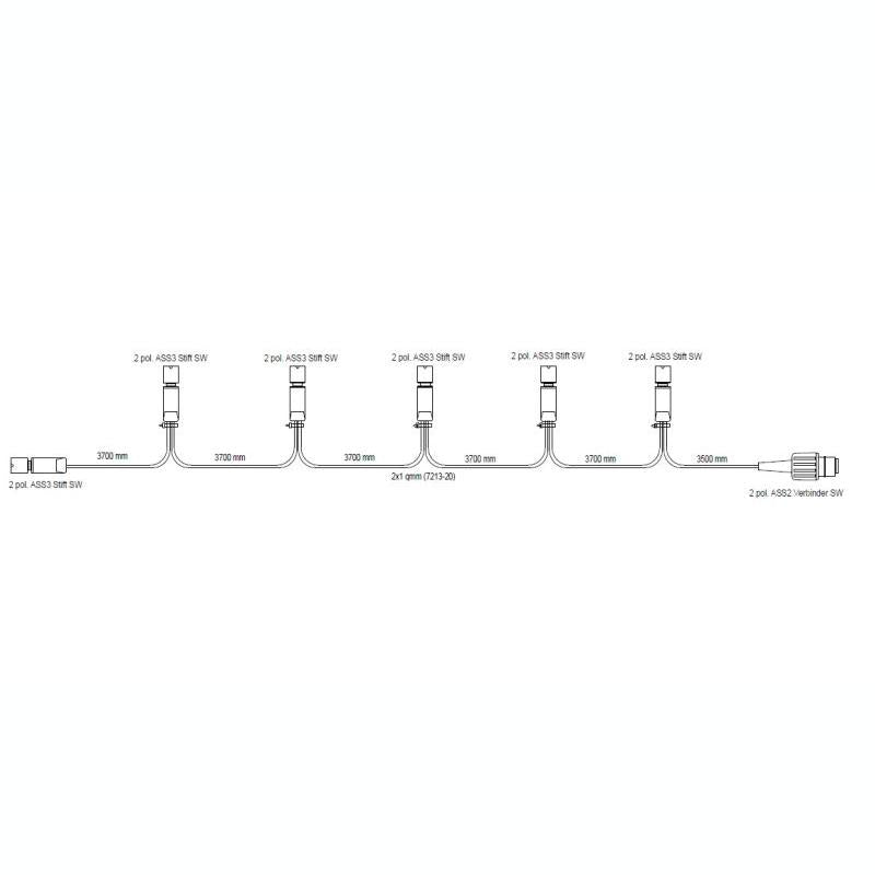 ASPOCK A87-1285-007 End Outline Marker Light Cable Repair Set