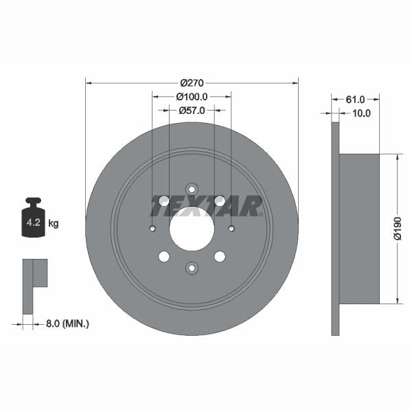 AUGER AUG55378 Disc Brake Caliper Repair Kit