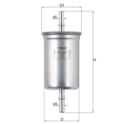 KNECHT KL591 Fuel Filter