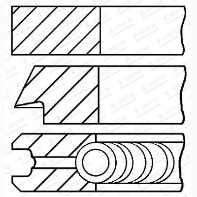 GOETZE 08-446105-00 Piston Ring Kit