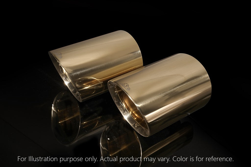 Fi Exhaust Quad Tips in Gold for Lamborghini Gallardo LP570-4 2010-2013