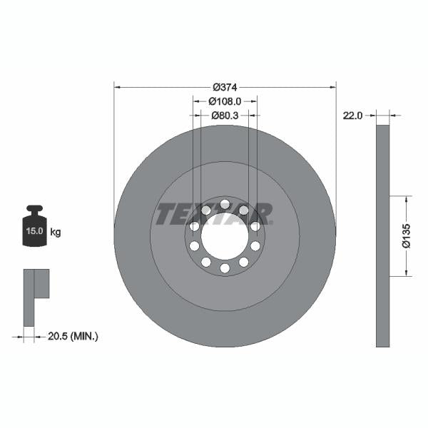 HERTH+BUSS JAKOPARTS J3350500 Brake Disc Splash Guard