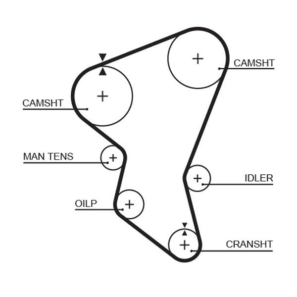 GATES GAT5171XS Timing Belt