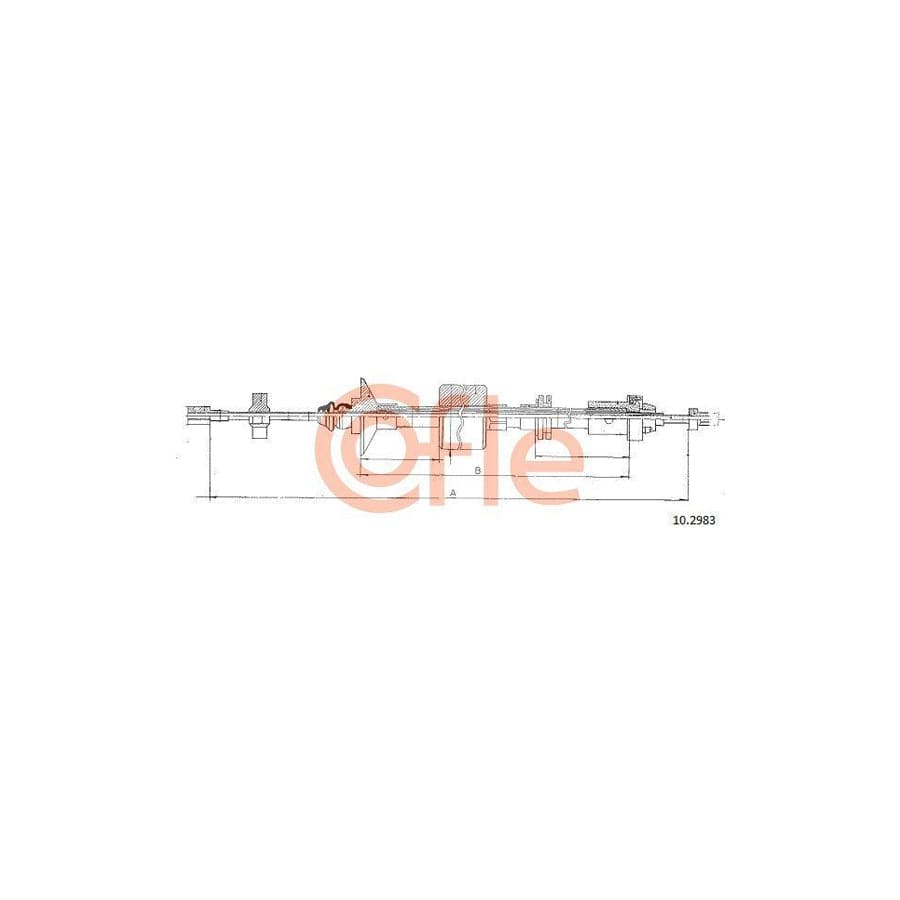 Cofle 10.2983 Clutch Cable for Renault 21