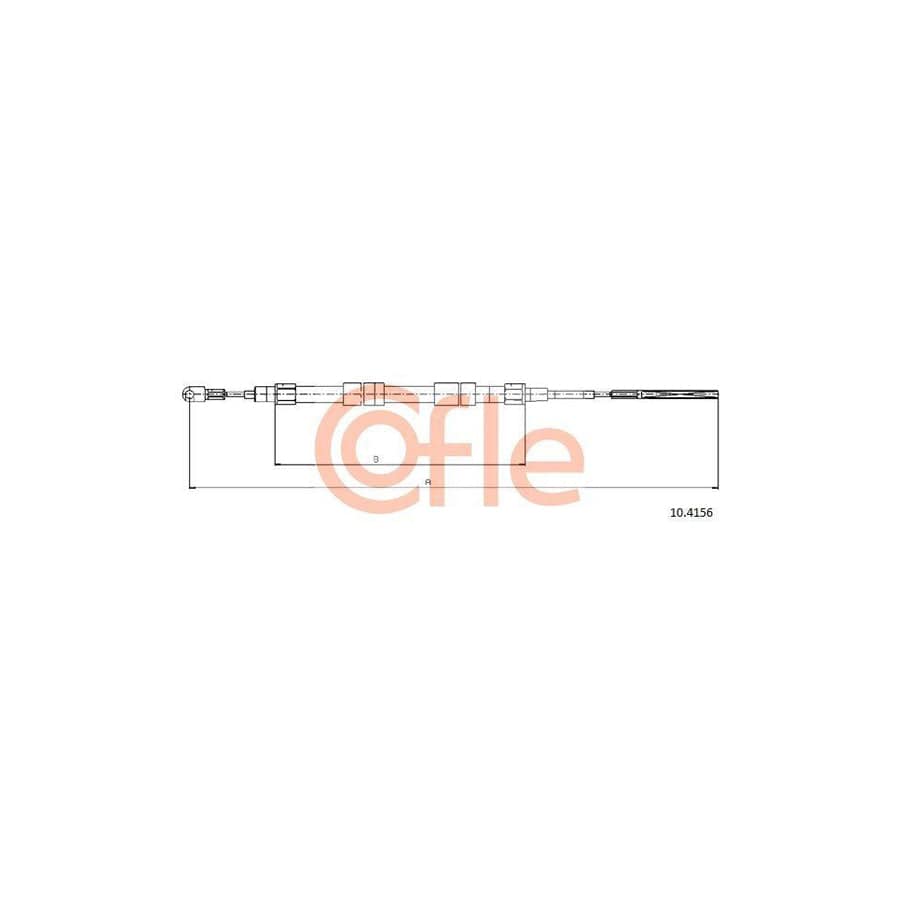 Cofle 10.4156 Hand Brake Cable for BMW Z3