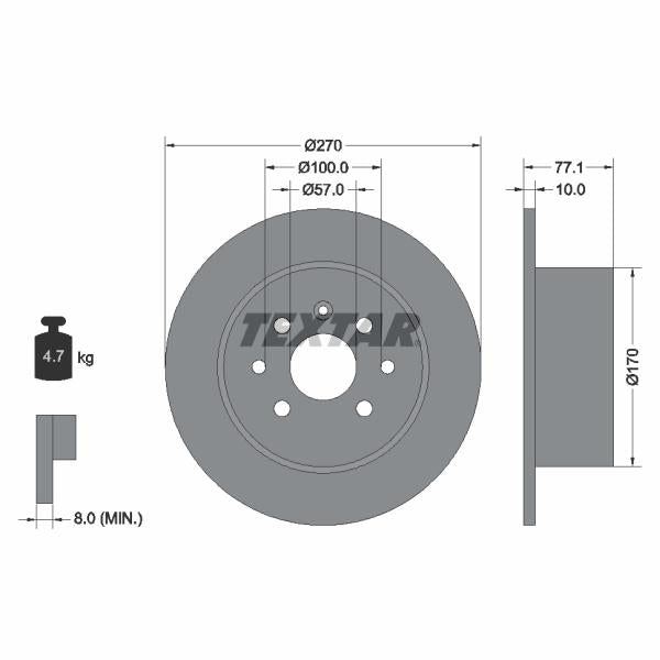 AUTOFREN SEINSA D7-001 Brake Caliper Guide Bellow
