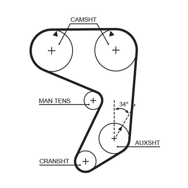 GATES GAT5005 Timing Belt