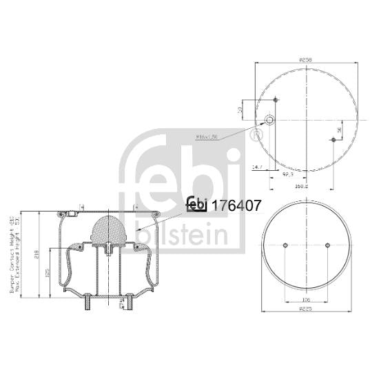 FEBI FE176407 Air Suspension Bellow