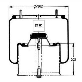 PETERS 084.084-72 Air Suspension Bellow