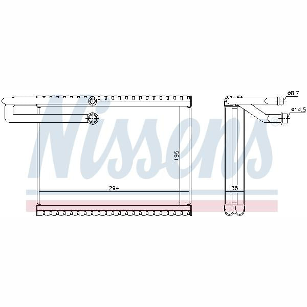 NISSENS NIS92323 Air Conditioning Evaporator