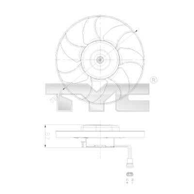 TYC TYC837-0025 Engine Cooling Fan