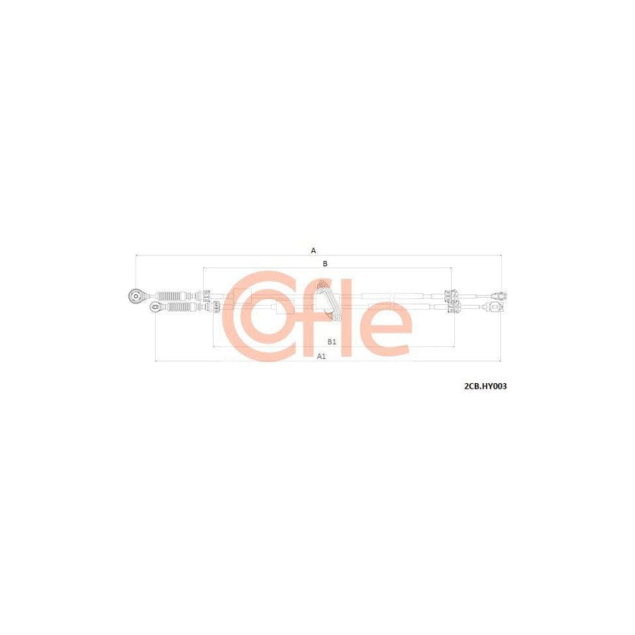 Cofle 1902.07 Clutch Cable for Fiat Panda I Hatchback (141)