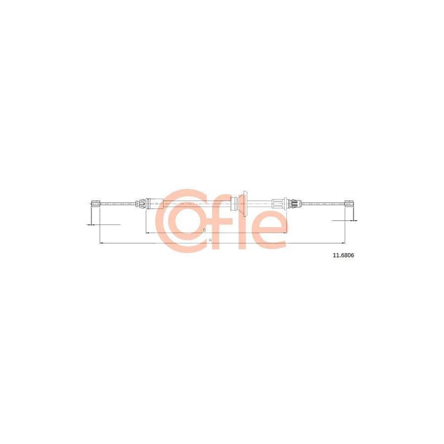 Cofle 11.6806 Hand Brake Cable