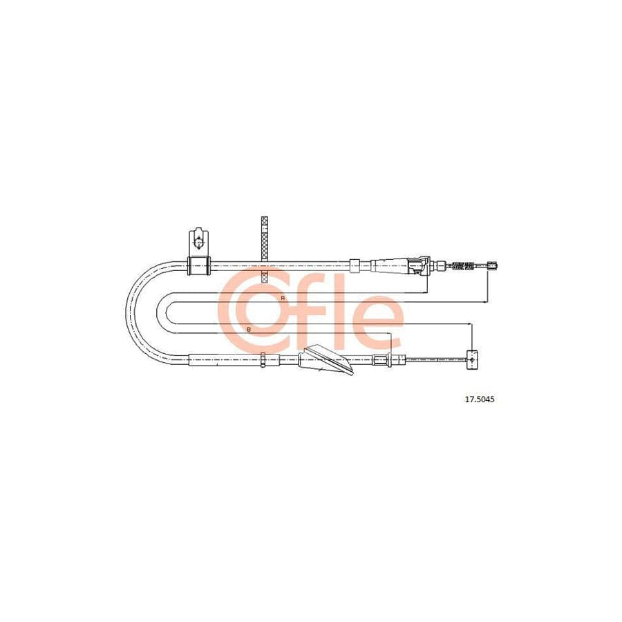 Cofle 92.17.5045 Hand Brake Cable