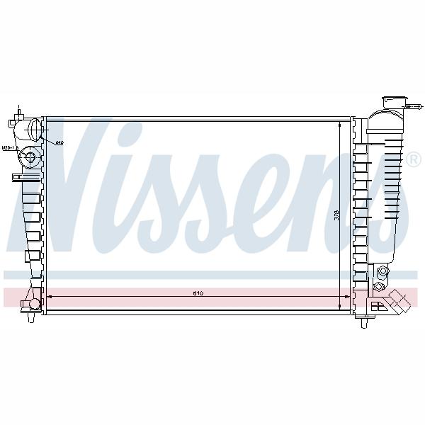 NISSENS NIS61368 Engine Radiator