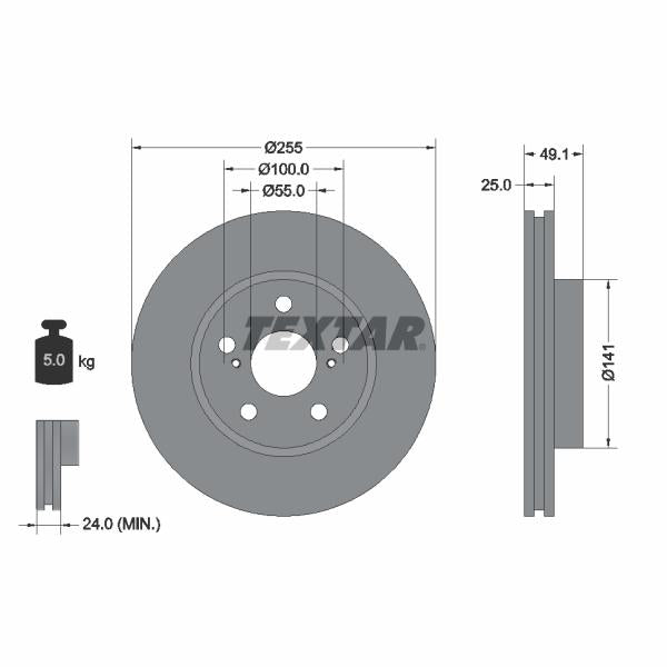 WABCO 4770019242 Brake Caliper Guide Bellow