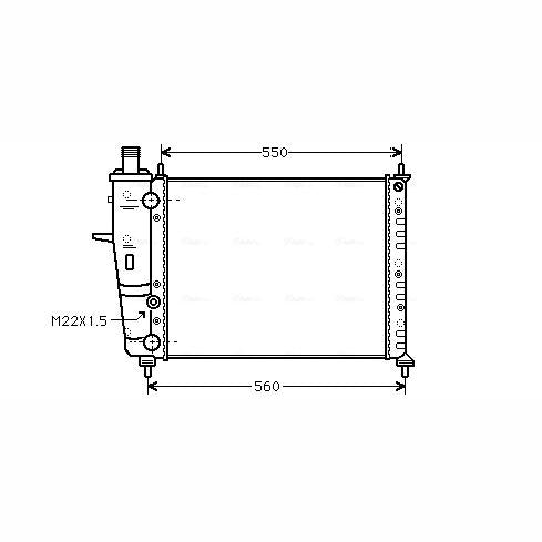 AVA COOLING FT2160AVA Engine Radiator