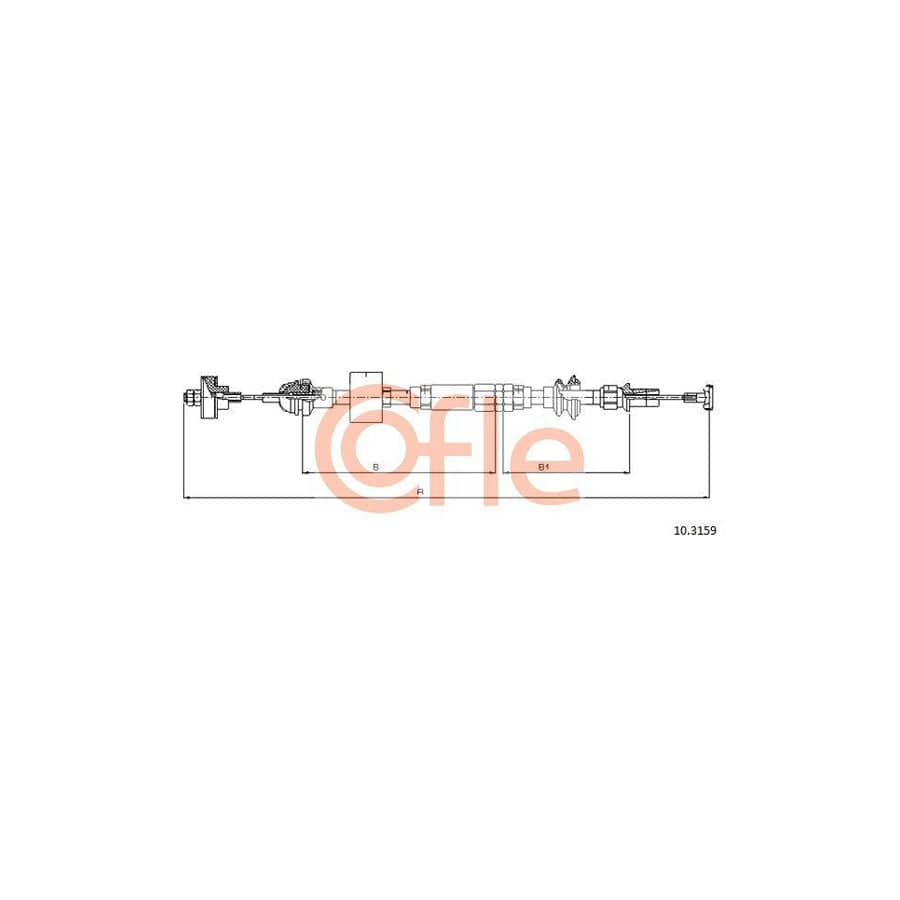 Cofle 92.10.3159 Clutch Cable