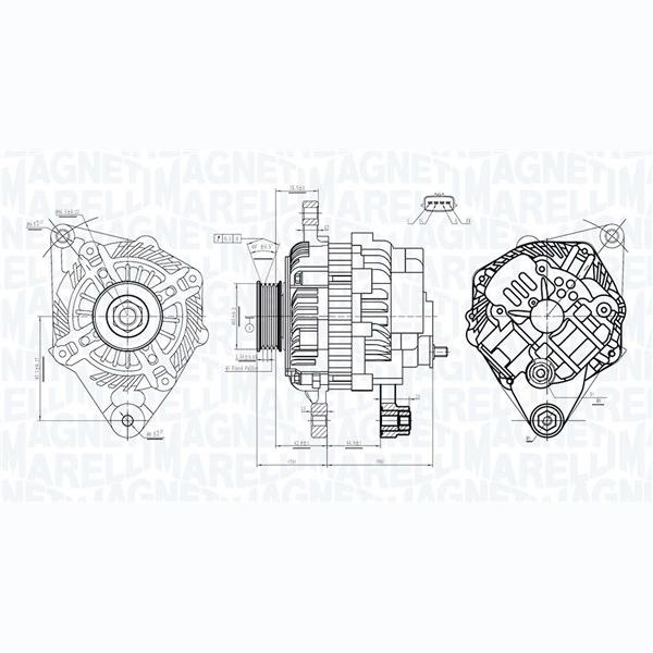 MAGNETI MARELLI 063733526010 Alternator