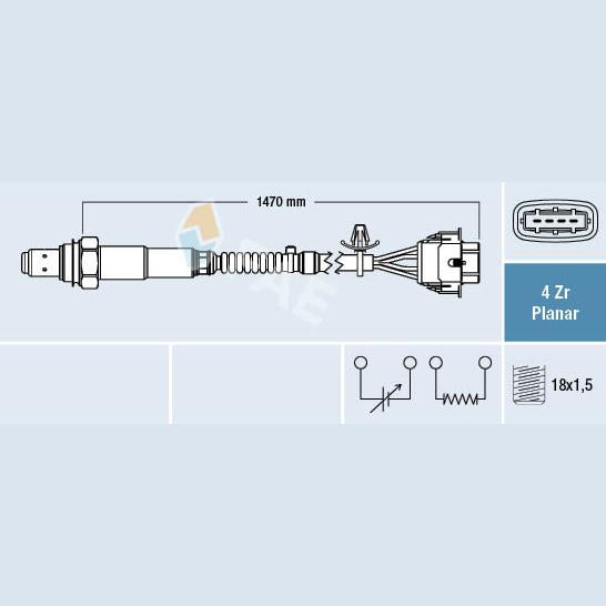FAE AE77422 Lambda Sensor