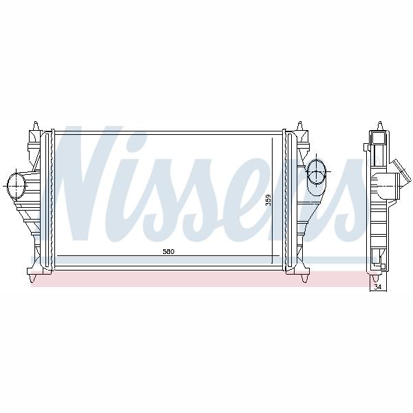 NISSENS NIS96838 Charge Air Cooler