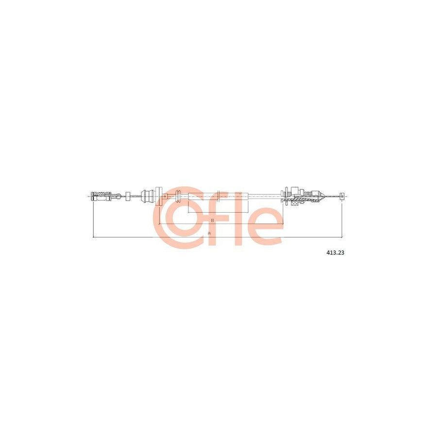 Cofle 92.413.23 Throttle Cable for Fiat Punto