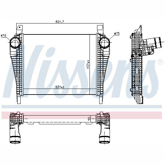 NISSENS NIS97064 Charge Air Cooler