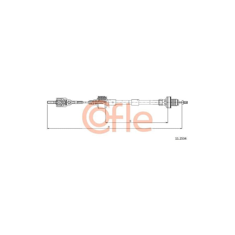 Cofle 92.11.2534 Clutch Cable for Opel Corsa B Hatchback (S93)