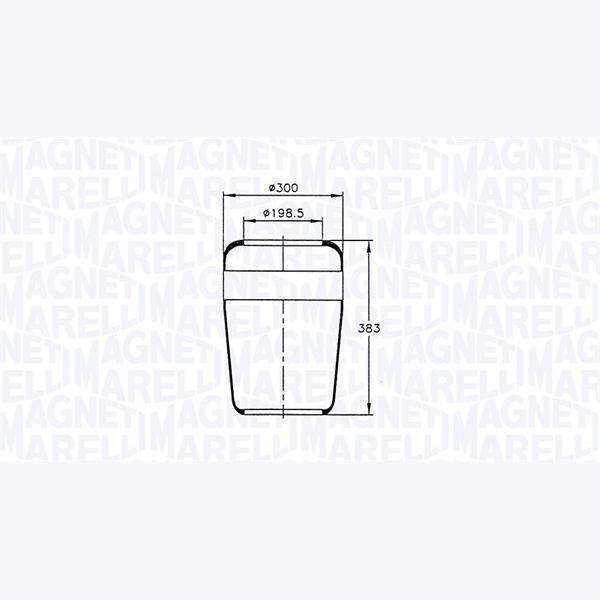MAGNETI MARELLI 030607020015 Compressed-Air System Air Tank