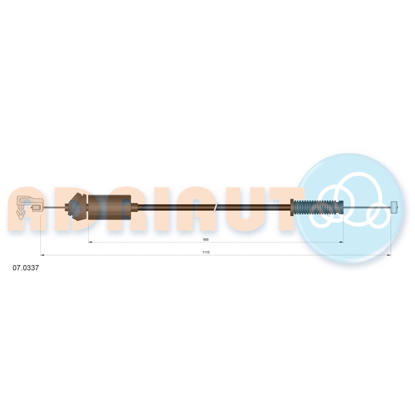 ADRIAUTO AD07.0337 Accelerator Cable