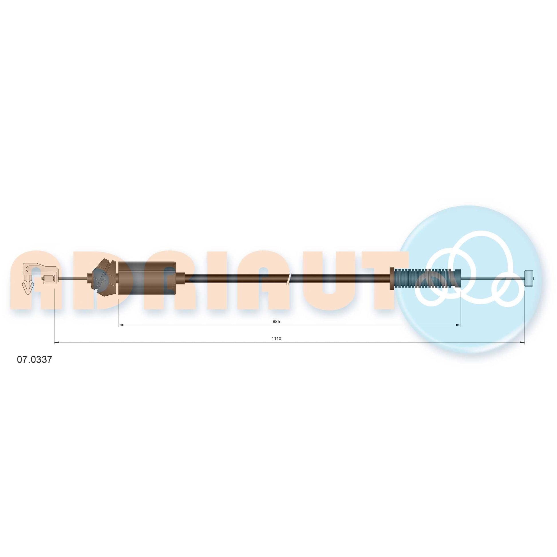 ADRIAUTO AD07.0337 Accelerator Cable