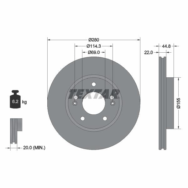 AUTOFREN SEINSA D7-152C Brake Caliper Guide Sleeve Kit