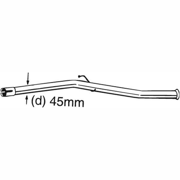 BOSAL BOS889-165 Catalytic Converter Repair Pipe