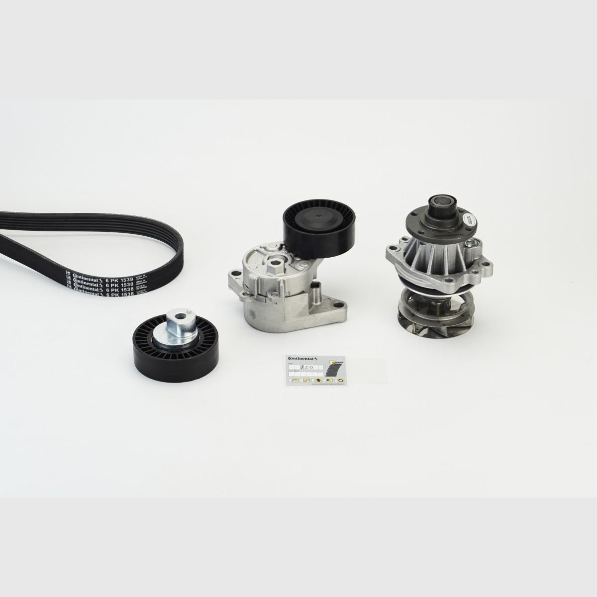 CONTITECH 6PK1538WP1 Water Pump + V-Ribbed Belt Kit