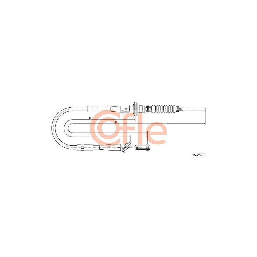 Cofle 92.15.2535 Clutch Cable for Opel Agila A (H00)