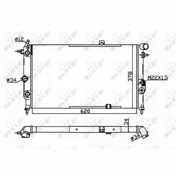 NRF NRF58973A Engine Radiator