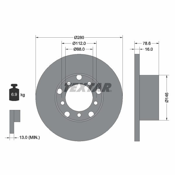 AUTOFREN SEINSA D7-371 Brake Caliper Guide Bellow