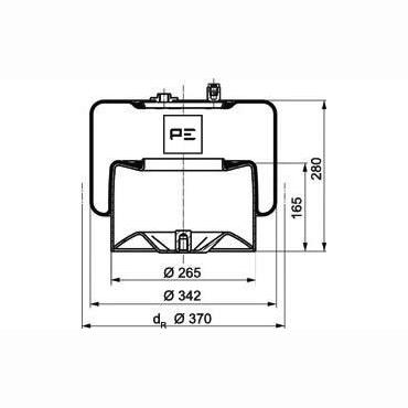 PETERS 084.271-72 Air Suspension Bellow