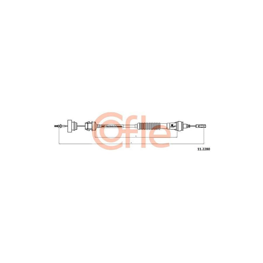 Cofle 92.11.2280 Clutch Cable