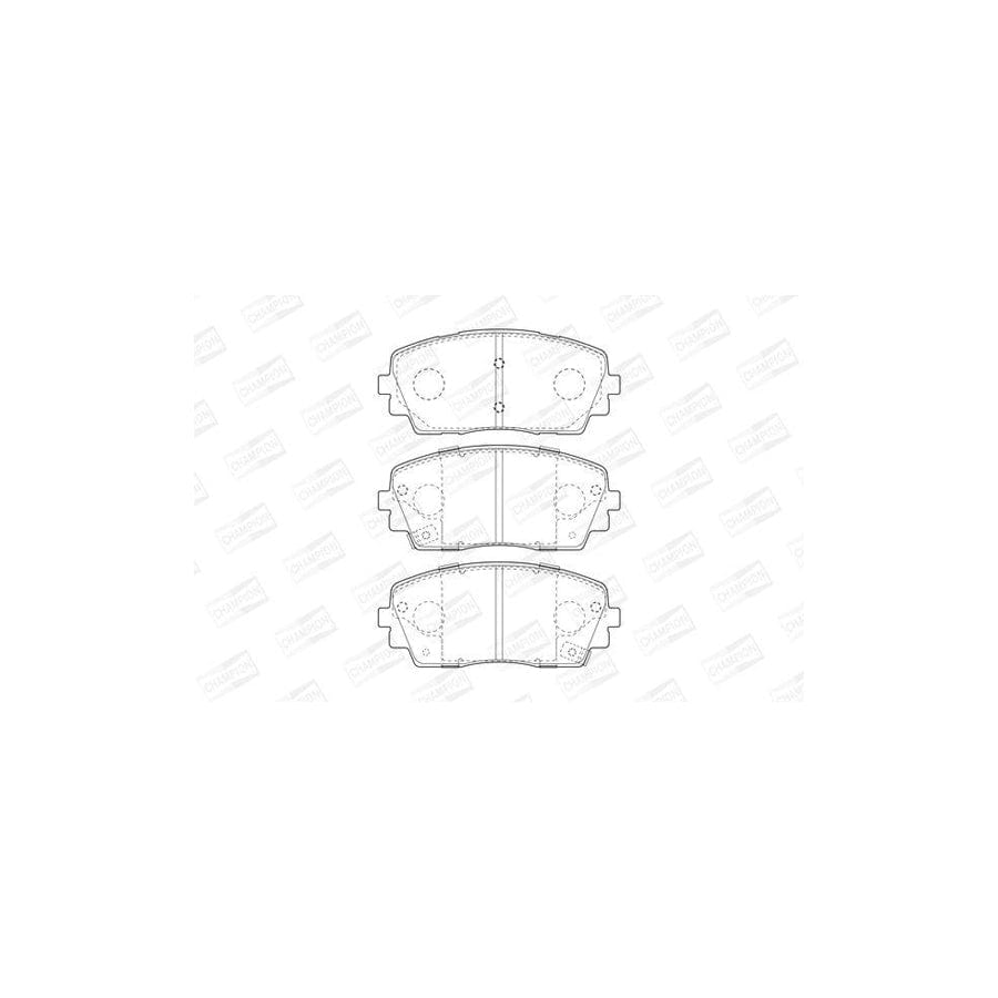 Champion 573420Ch Brake Pad Set for KIA Picanto II (Ta)