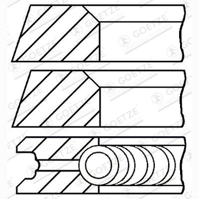 GOETZE 08-320300-10 Piston Ring Kit