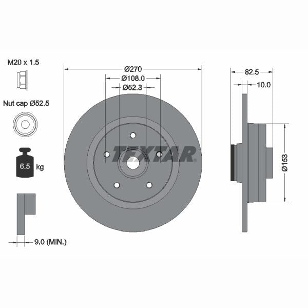 OE BMW 34116775265 Brake Disc Splash Guard